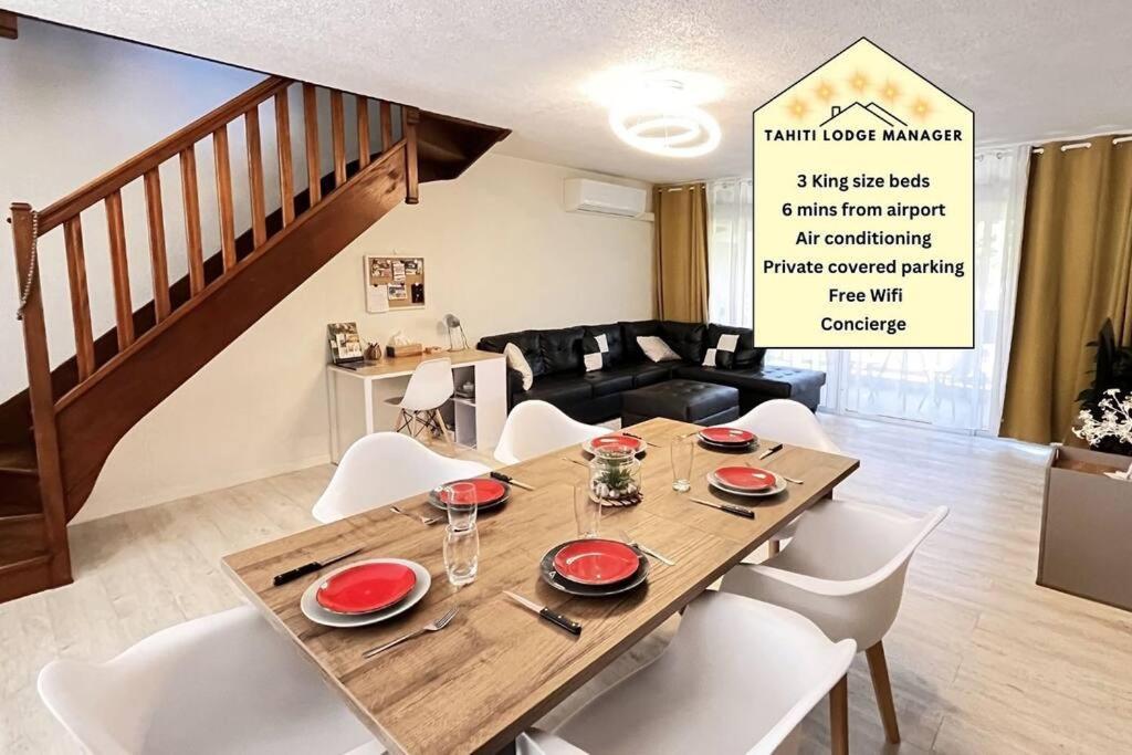 Heipoe Lodge - 6 Min Airport, Wifi, Ac & Parking Papeete  Exterior foto